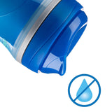 Double-Wall Insulated Sippy Cup with Bite-Proof Rim Spout and Spill-Free Lid 9Oz. | Top-Rack Dishwasher Safe | Easy to Hold Ergonomic Indents | Blue/Teal Ombre, 2Pk | 12+ Months