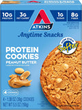 Peanut Butter Protein Cookie, Protein Dessert, Rich in Fiber, 3G Net Carb, 1G Sugar, Keto Friendly, 4 Count