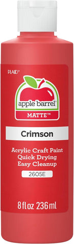 Acrylic Paint in Assorted Colors (8 Oz), K2605 Crimson- Pack of 1