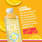 , Classic Lemonade Sparkling Water, Zero Sugar Flavored Water, with Vitamins and Antioxidants, Low Calorie Beverage, 17 Oz Bottles (Pack of 12)