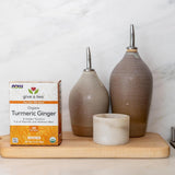 Give a Tea Organic Turmeric Ginger Tea, Caffeine-Free, USDA Certified Organic, Non-Gmo, 24 Tea Bags, 1.7 Ounce (Pack of 6)