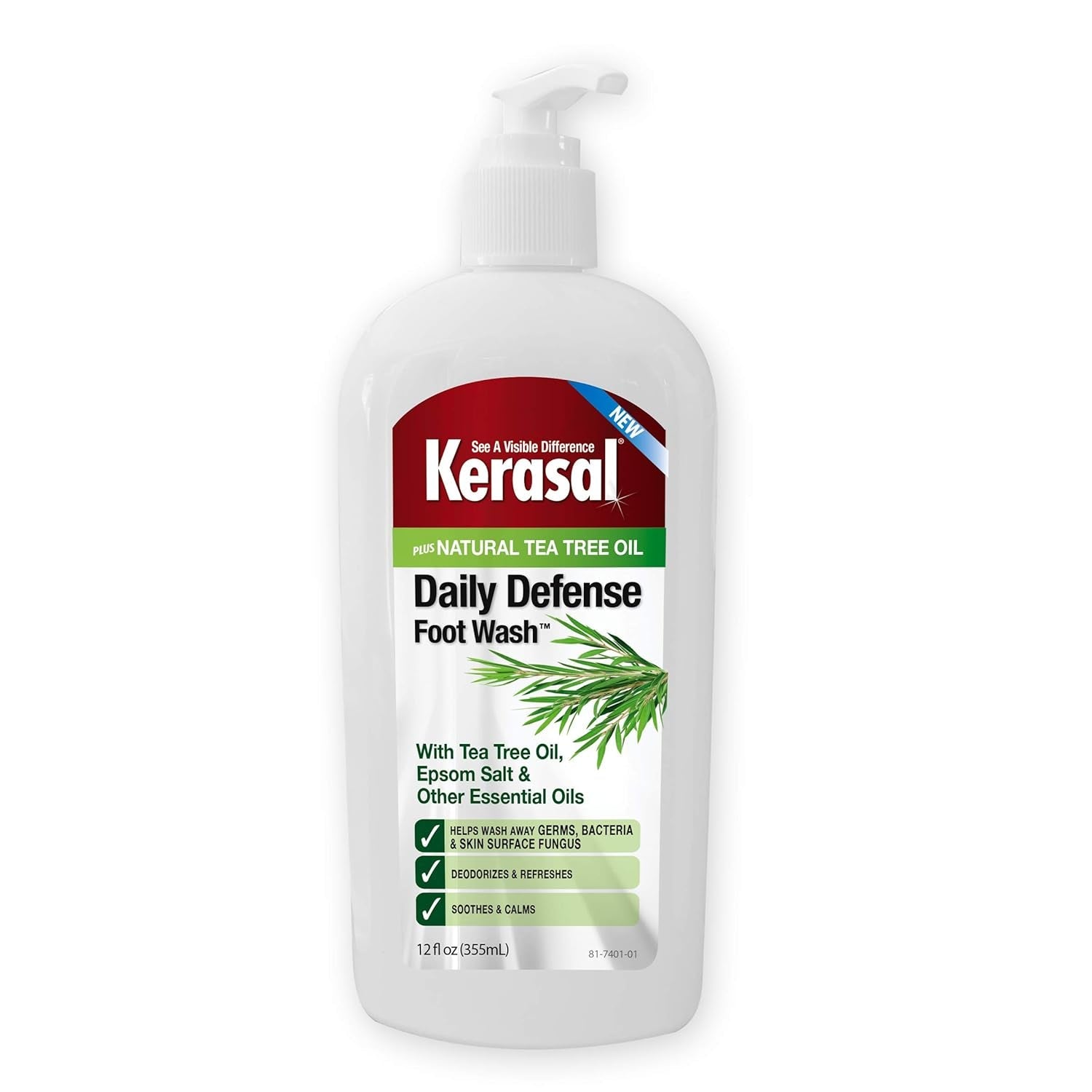 Daily Defense Foot Wash Daily Cleanser for Feet, 12 Ounce (Packaging May Vary)