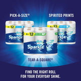 Tear-A-Square Paper Towels, 2 Double Rolls = 4 Regular Rolls, Customizable Sheet Size Paper Towel