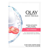 Daily Facials, Daily Clean Makeup Removing Facial Cleansing Wipes, 5-In-1 Water Activated Cloths, Exfoliates, Tones and Hydrates Skin, 66 Count