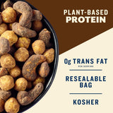 Nut Duos, Flavored Nuts Snack Pack - Cocoa Cashews & Espresso Hazelnuts 5Oz