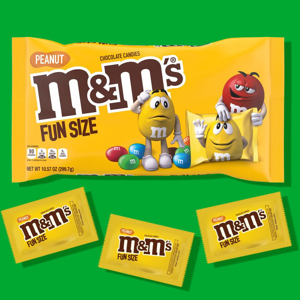 Fun Size Peanut Milk Chocolate Candy, 10.57 Oz Bag