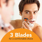 Comfort 3 Refillable Men'S Razor, Perfect for Mens Razors for Shaving with 3 Blade Razors, Razor Gift Set with 1 Handle and 14 Cartridges