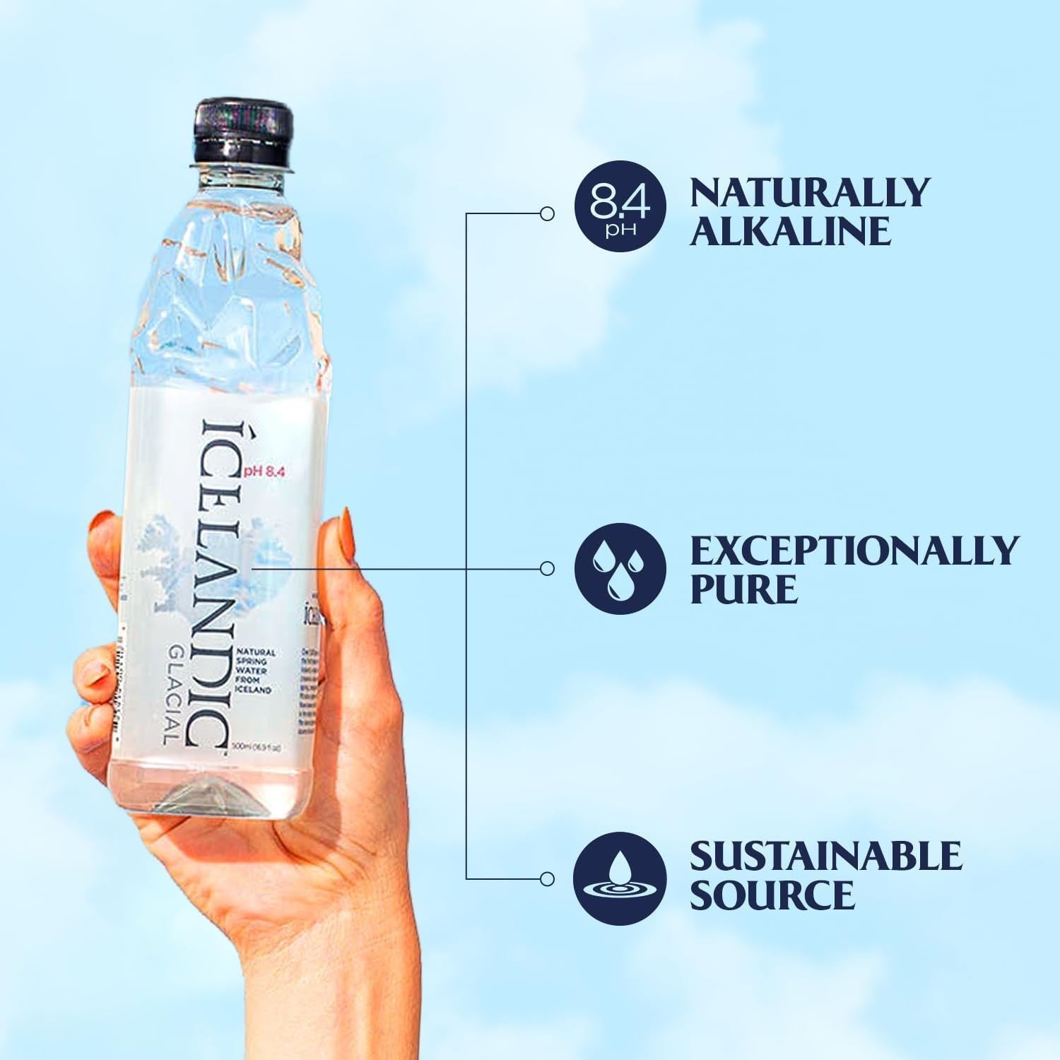 Natural Spring Alkaline Water, 11.16 Fl Oz (30 Count)