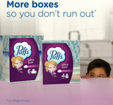 Ultra Soft Facial Tissues, 1 Family Size Box, 124 Facial Tissues per Box