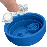 Double-Wall Insulated Sippy Cup with Bite-Proof Rim Spout and Spill-Free Lid 9Oz. | Top-Rack Dishwasher Safe | Easy to Hold Ergonomic Indents | Blue/Teal Ombre, 2Pk | 12+ Months