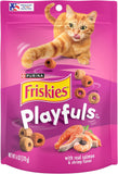 Purina  Playfuls with Salmon and Shrimp Flavor Cat Treats - (Pack of 6) 6 Oz. Pouches