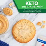 Peanut Butter Protein Cookie, Protein Dessert, Rich in Fiber, 3G Net Carb, 1G Sugar, Keto Friendly, 4 Count