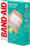 Brand Skin-Flex Adhesive Bandages for First Aid and Wound Care of Minor Cuts and Scrapes & Burns, Flexible Sterile Bandages for Fingers & Knees, Extra Large, All One Size, 7 Ct