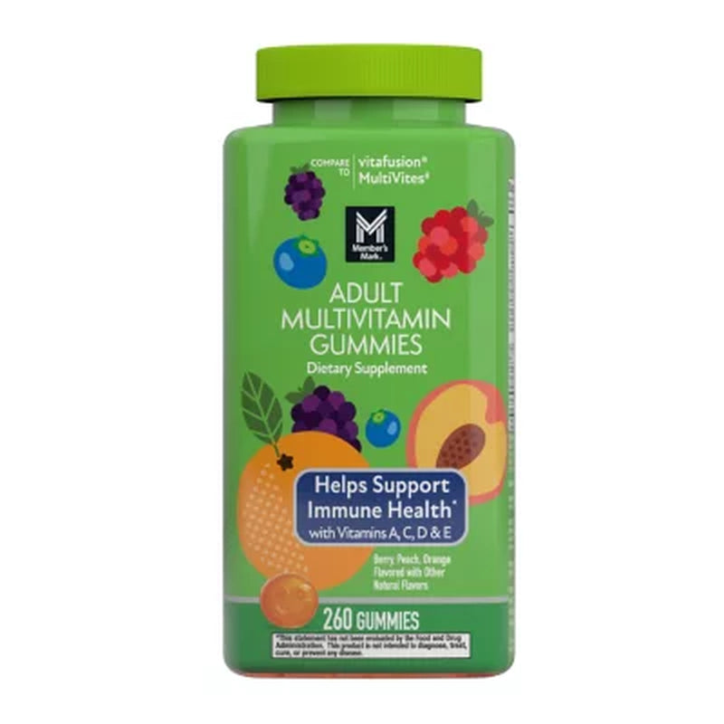 Member'S Mark Adult Multivitamin Gummies, Assorted Fruit Flavors, 260 Ct.