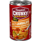 Campbell’S Chunky Soup, Jazzy Jambalaya with Chicken, Sausage and Ham Soup, 18.6 Oz Can
