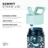 Kids Water Bottle Plastic Bpa-Free Tritan Cup with Leak Proof Straw Lid | Reusable and Durable for Toddlers, Boys | Summit Collection | 12Oz, under Construction