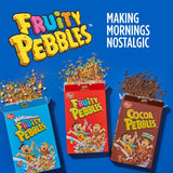 Post  Cereal, Fruity Kids Cereal, Gluten Free Rice Cereal for Kids, 19.5 OZ Family Size Cereal Box