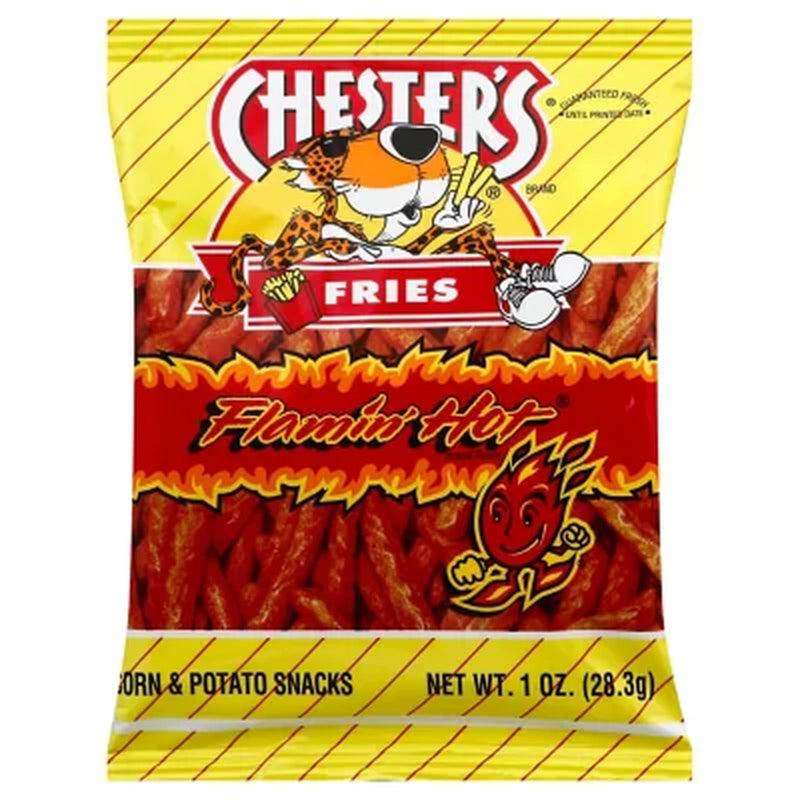 Chester'S Flamin' Hot Fries Corn Snacks, 1 Oz., 50 Pk.