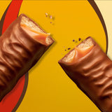 Fun Size Caramel Cookie Milk Chocolate Bars Individually Wrapped Party Candy Chocolate Candy Bars, 10.83 Oz Bag