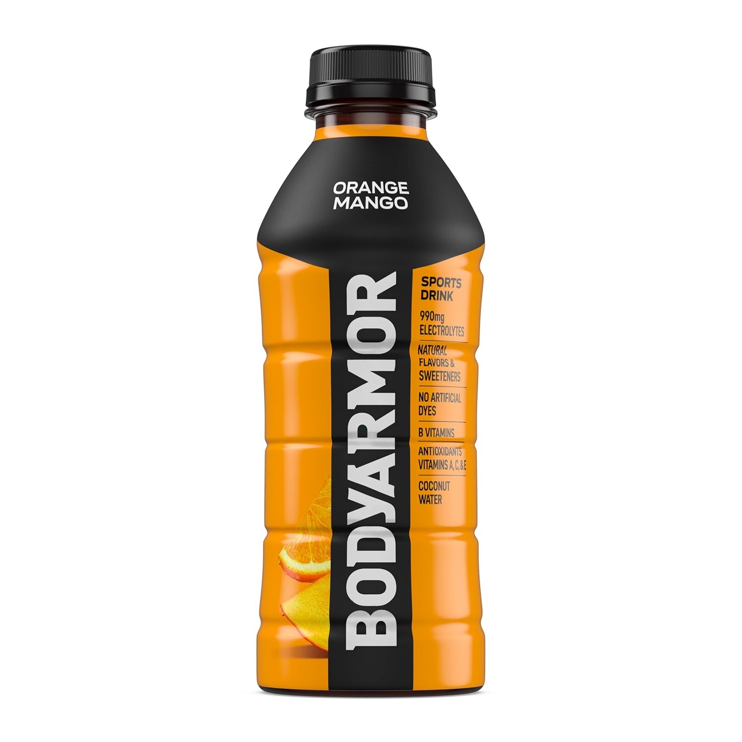 Sports Drink Sports Beverage, Orange Mango, Coconut Water Hydration, Natural Flavors with Vitamins, Potassium-Packed Electrolytes, Perfect for Athletes, 20 Fl Oz (Pack of 6)