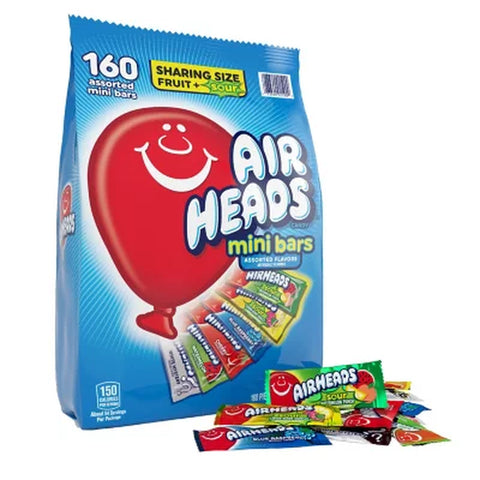 Airheads Mini Candy Bars, Variety Pack, 160 Pcs.