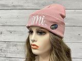 Embroidered Beanie Hat for Women Men