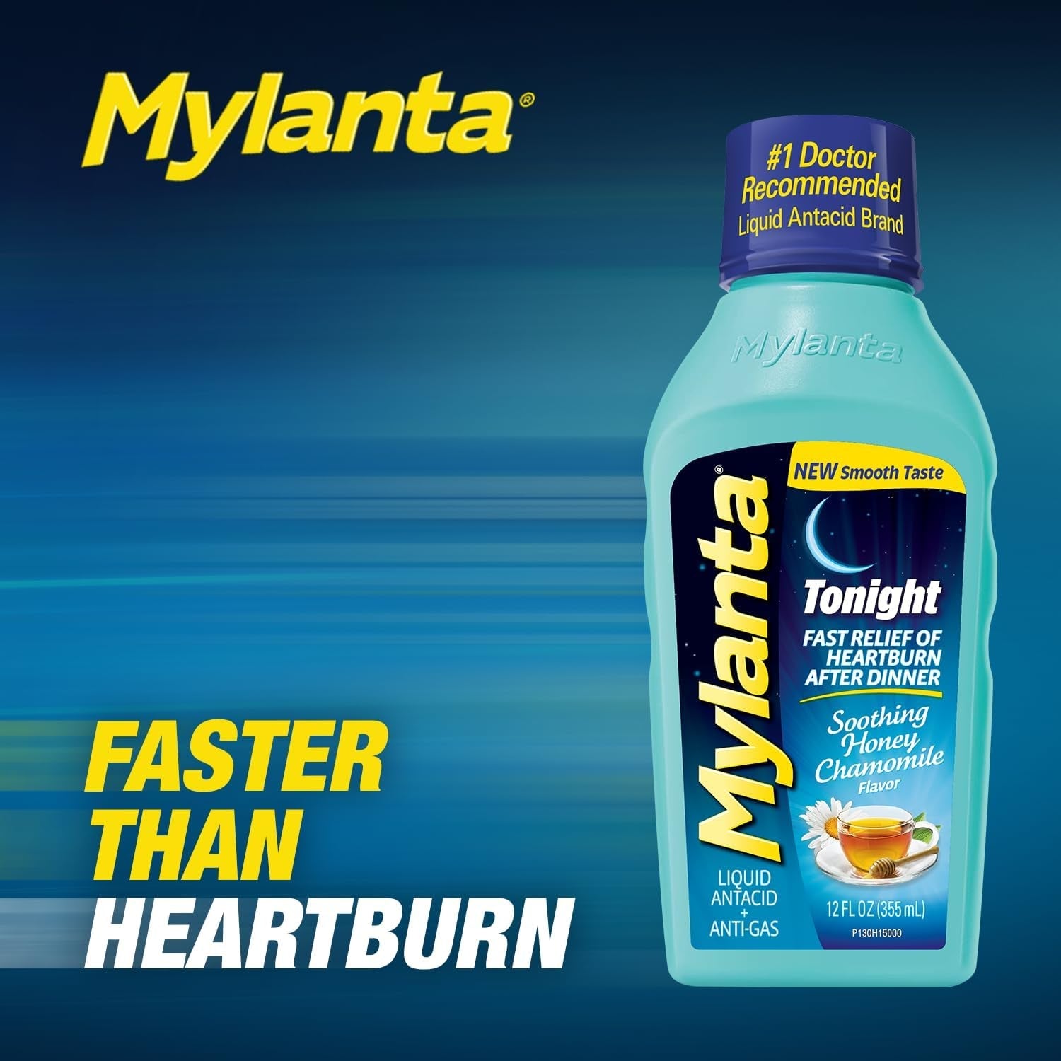 Heartburn and Gas Relief, Liquid Antacid, Tonight Formula, Honey Chamomile Flavor, 12 Fl Oz