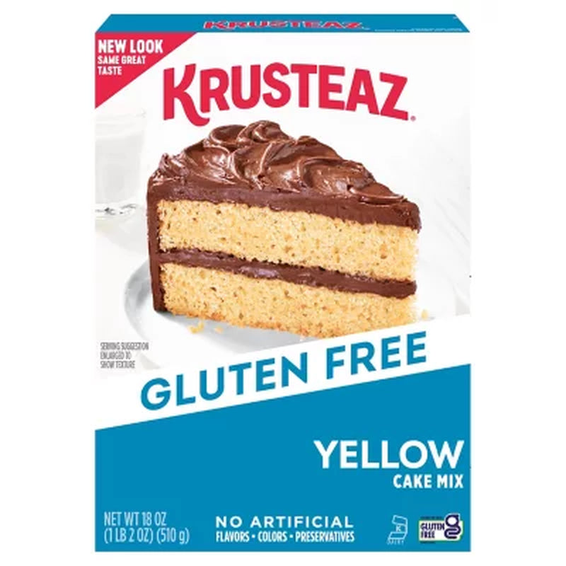 Krusteaz Gluten Free Yellow Cake Mix, 18 Oz.