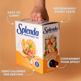 Premium Sweet Tea on Tap, 1 Gallon Bag in Box Ready to Drink Liquid, White Peach Green Tea, 128 Fl Oz, Packaging May Vary