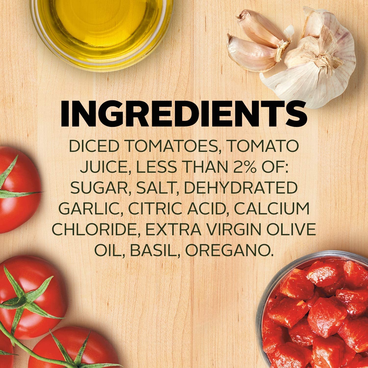 Petite Diced Tomatoes Garlic & Olive Oil, 14.5 Oz