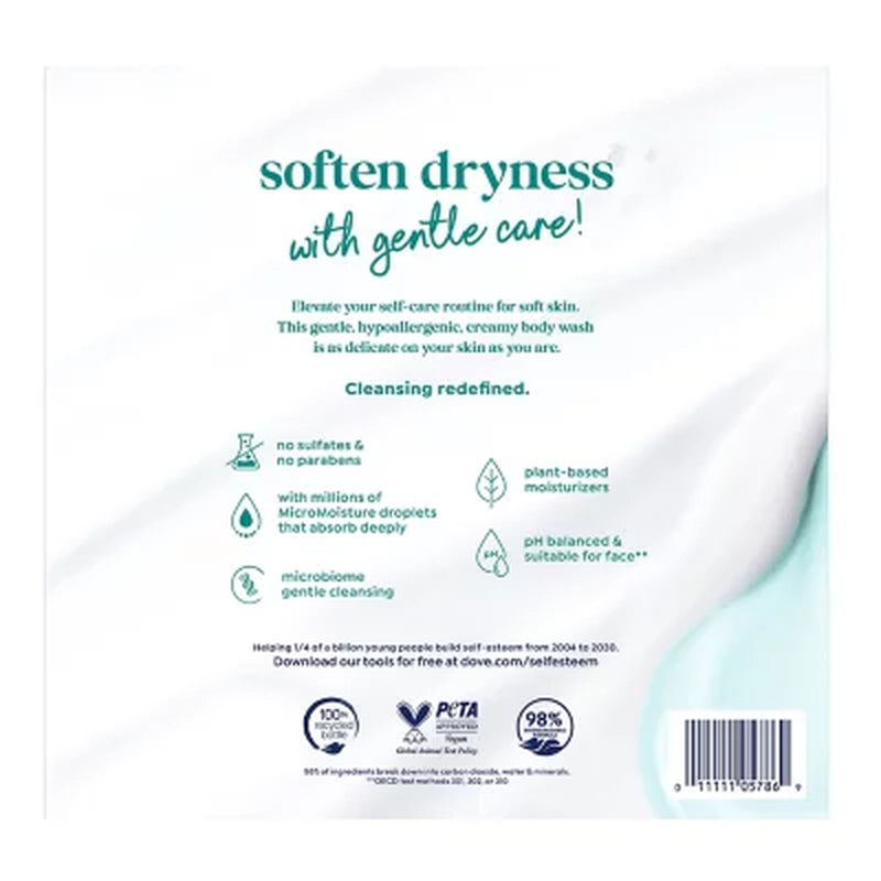 Dove Sensitive Skin Body Wash with Pump, 30.6 Fl. Oz., 2 Ct.