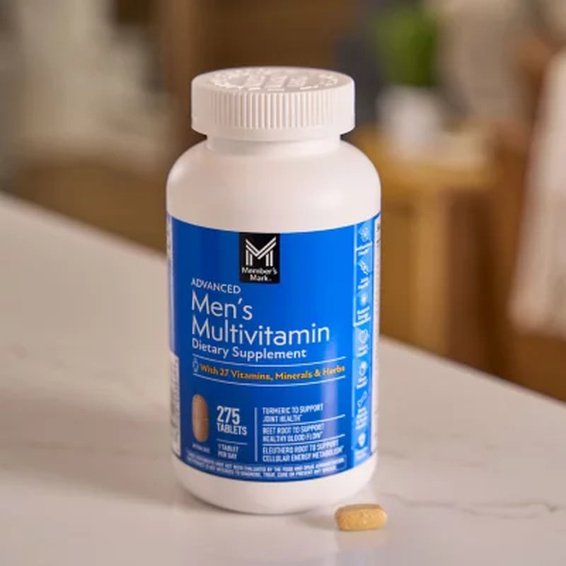 Member'S Mark Advanced Men'S Multivitamin Tablets, 275 Ct.