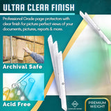Sheet Protectors for 3 Ring Binder, 100 Pack Premium Clear Page Protector 8.5 X 11 Inch, Plastic Sleeves for Binders, Top Loading Paper Sheets Document Sleeve Letter Size, Photo, Office, Home