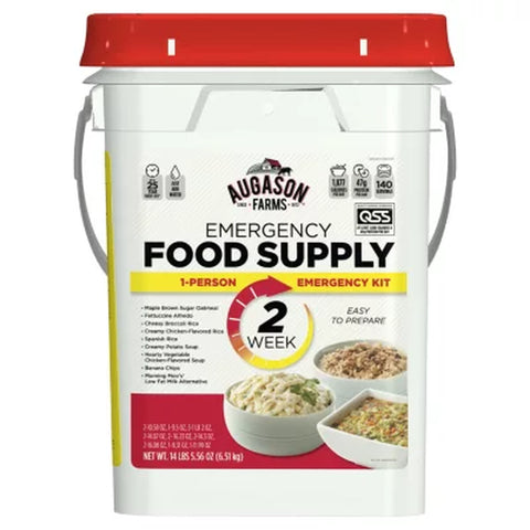 Augason Farms Emergency Food Supply, 2-Weeks 1-Person QSS Certified, 14 Lbs.