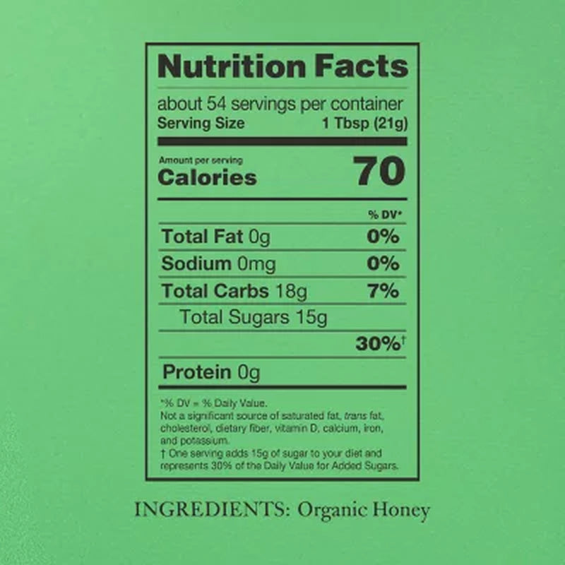 Nature Nate'S 100% Organic Pure Raw and Unfiltered Honey, 40 Oz.