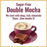 . Cappuccino Mix – Rich, Frothy Coffeehouse-Tasting Instant Drink Mix – Quick and Easy Preparation – Perfect for Hot & Iced Drinks & Creaming Coffee – Sugar-Free Double Mocha, 1 Pack of 12Oz