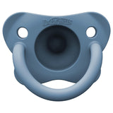 Happypaci 100% Silicone Baby Pacifier, Contoured One-Piece Design, White, Blue, Light Blue, 0-6M, Bpa-Free, 3 Pack