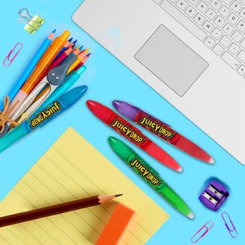 Juicy Drop Sour Gel Pens Candy, 24 Ct.