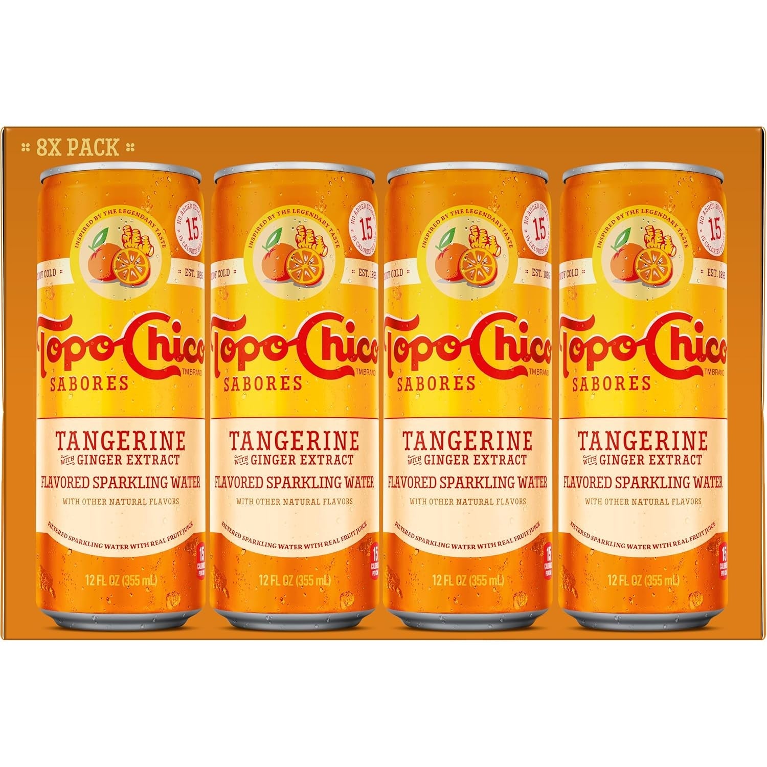 Sabores Tangerine with Ginger Extract 12Oz 8Pk