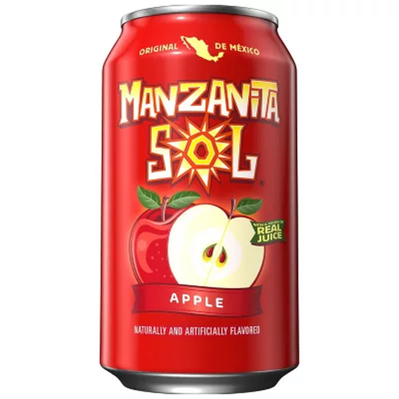 Manzanita Sol Soda Apple 12 Fl. Oz., 24 Pk.