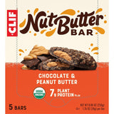 CLIF Nut Butter Bar - Chocolate Peanut Butter - Filled Energy Bars - Non-Gmo - USDA Organic - Plant-Based - Low Glycemic - 1.76 Oz. (5 Pack)