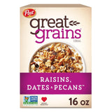 Raisins Dates and Pecans Breakfast Cereal, Raisin Cereal with Sweet Dates and Granola Clusters, Non-Gmo Project Verified, 16 OZ Box