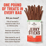 Rocco & Roxie Soft Dog Treats - Beef Jerky Sticks for Senior Dogs & Puppies - Best Training Treats for Small, Medium & Large Breeds - 1Lb