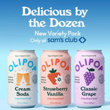 Olipop Variety Pack, a New Kind of Soda 12 Fl. Oz., 12 Pk.