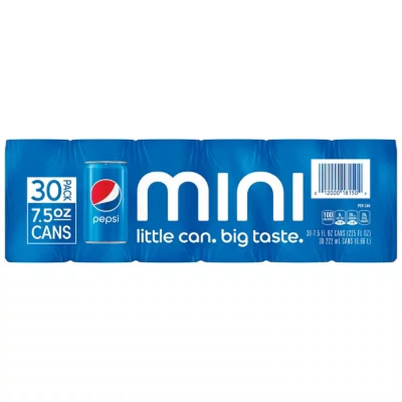 Pepsi Cola Mini Cans 7.5 Fl. Oz., 30 Pk.