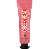 Cheek Heat Gel-Cream Blush Makeup, Lightweight, Breathable Feel, Sheer Flush of Color, Natural-Looking, Dewy Finish, Oil-Free, Nude Burn, 1 Count