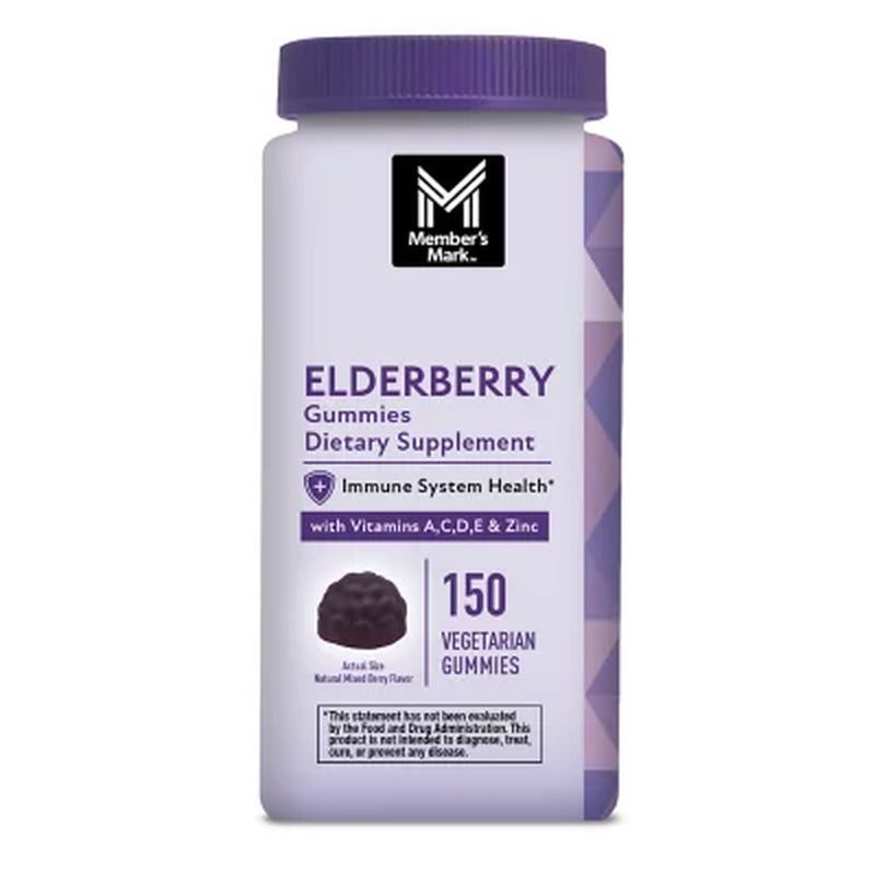 Member'S Mark Elderberry Immune Health Gummies, 150 Ct.