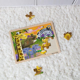 African Plains Safari Wooden Jigsaw Puzzle with Storage Tray (24 Pcs)