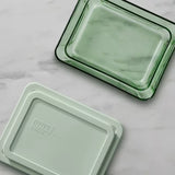 Pyrex Simply Store Tinted 12-Piece Glass Food Storage Container Set, Green & Blue