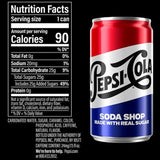 Pepsi Soda Shop Made with Real Sugar Mini Cans, 7.5 Fl. Oz., 30 Pk.